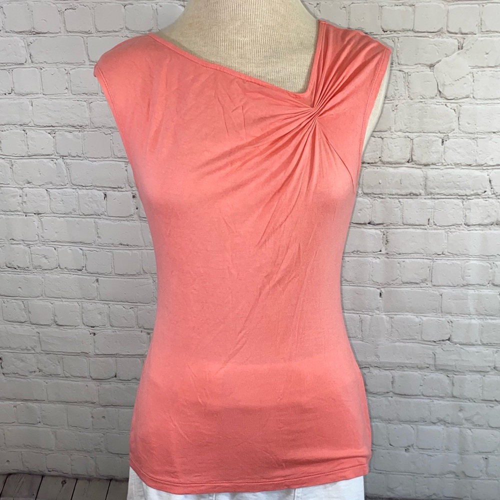 White House Black Market XS Coral Top